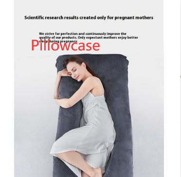 HKM-457363 Multifunctional U-Shape Maternity Pillow in Pure Cotton and Crystal Velvet
