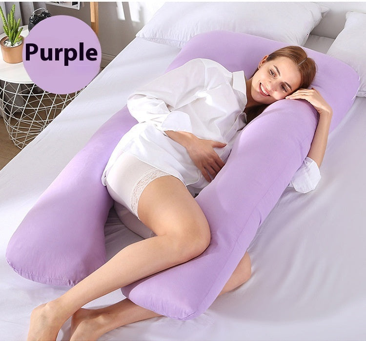 HKM-457363 Multifunctional U-Shape Maternity Pillow in Pure Cotton and Crystal Velvet