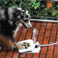 HKM-457427 Automatic Outdoor Pet Water Fountain for Dogs and Cats - Durable Iron and PVC Material, Casual Style