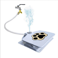 HKM-457427 Automatic Outdoor Pet Water Fountain for Dogs and Cats - Durable Iron and PVC Material, Casual Style