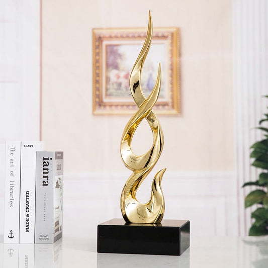 HKM-457491 Versatile High-rise Decorative Crafts in Bright Gold and Elegant Silver, Customizable Colors Available