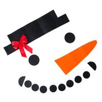HKM-458003 DIY Christmas Snowman Decoration Kit - Non-Woven Dress with Accessories for Customization