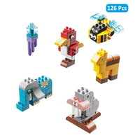 HKM-458131 140pcs Robot Engineering Vehicle Building Block Set for Ages 3 and Up - Compatible DIY Construction Toy