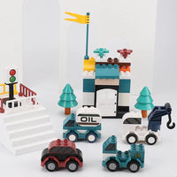 HKM-458131 140pcs Robot Engineering Vehicle Building Block Set for Ages 3 and Up - Compatible DIY Construction Toy