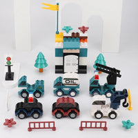 HKM-458131 140pcs Robot Engineering Vehicle Building Block Set for Ages 3 and Up - Compatible DIY Construction Toy