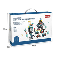 HKM-458131 140pcs Robot Engineering Vehicle Building Block Set for Ages 3 and Up - Compatible DIY Construction Toy