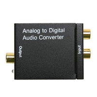 HKM-458259 Digital to Analog Audio Converter for Coaxial and Toslink Signals - RCA Output for Home and Professional Use