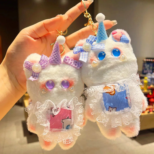 KTX-458387 Cute Plush Bear Keychain Doll - Soft Cotton Pendant for Kids and Adults, 11-30CM