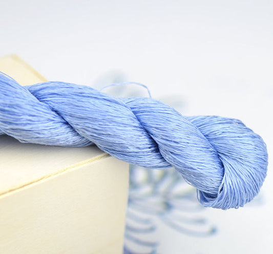 HKM-458387 Silk Thread for Branch Embroidery - Non-Split, Untwisted, Natural Mulberry Silk, Large with Assorted Colors