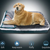 HKM-458515 Warm Anti-Tear Dog Sleeping Mat in Pink, Green, Dark Gray - Multiple Sizes Available