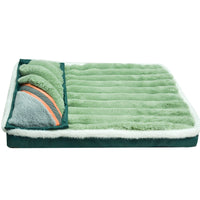 HKM-458515 Warm Anti-Tear Dog Sleeping Mat in Pink, Green, Dark Gray - Multiple Sizes Available
