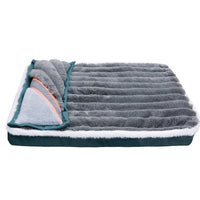 HKM-458515 Warm Anti-Tear Dog Sleeping Mat in Pink, Green, Dark Gray - Multiple Sizes Available