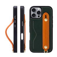 HKM-458643 Cowhide Phone Case Holder with Lanyard for iPhone Models – Stylish & Protective Design