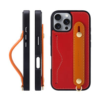 HKM-458643 Cowhide Phone Case Holder with Lanyard for iPhone Models – Stylish & Protective Design