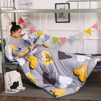 HKM-458707 Cozy Thick One-Piece Quilt for Winter - Multiple Colors Available, 120x160cm & 150x200cm