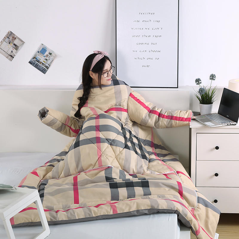 HKM-458707 Cozy Thick One-Piece Quilt for Winter - Multiple Colors Available, 120x160cm & 150x200cm