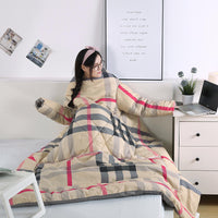 HKM-458707 Cozy Thick One-Piece Quilt for Winter - Multiple Colors Available, 120x160cm & 150x200cm