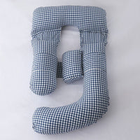 HKM-458707 U-Shape Maternity Waist Pillow with Cotton Cover and Detachable Designs for Side Sleepers