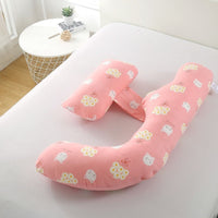 HKM-458707 U-Shape Maternity Waist Pillow with Cotton Cover and Detachable Designs for Side Sleepers