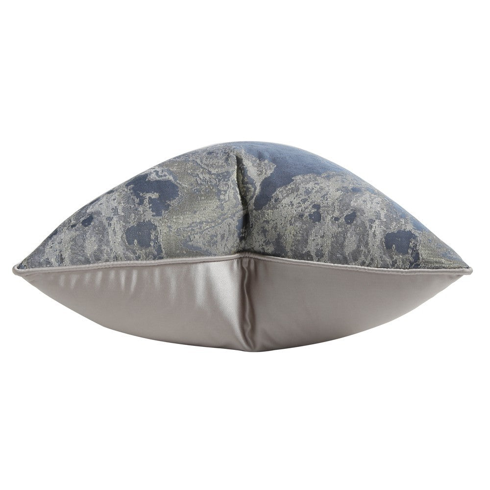 HKM-458771 Chinese Landscape Ink Painting Cushion Pillow Cover - Blue Gray Jacquard - 45cm to 60cm Sizes Available