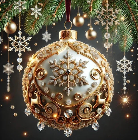 HKM-458835 3D Fairy Tale Planet Acrylic Christmas Ornament, 10cm