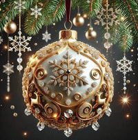 HKM-458835 3D Fairy Tale Planet Acrylic Christmas Ornament, 10cm