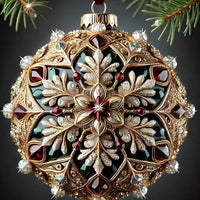 HKM-458835 3D Fairy Tale Planet Acrylic Christmas Ornament, 10cm