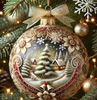 HKM-458835 3D Fairy Tale Planet Acrylic Christmas Ornament, 10cm