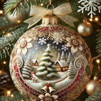 HKM-458835 3D Fairy Tale Planet Acrylic Christmas Ornament, 10cm