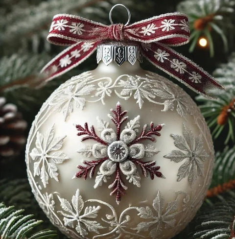 HKM-458835 3D Fairy Tale Planet Acrylic Christmas Ornament, 10cm
