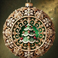 HKM-458835 3D Fairy Tale Planet Acrylic Christmas Ornament, 10cm