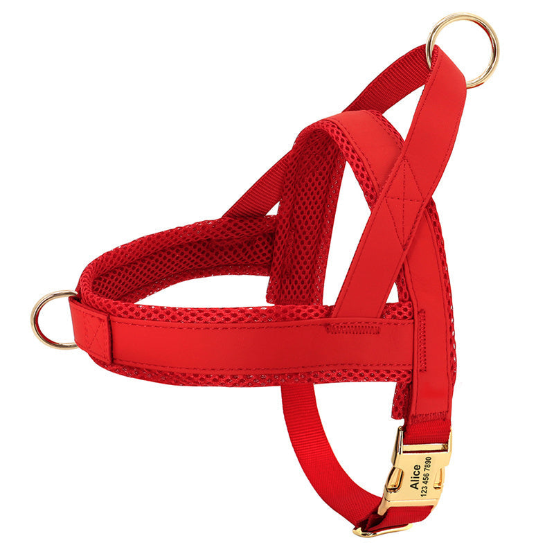 HKM-458899 Durable and Adjustable Chest Harness for Large Dogs, Comfortable and Breathable Design