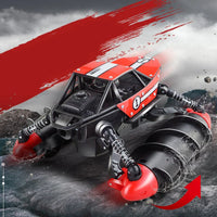 HKM-458963 Amphibious Remote Control Stunt Car for Kids - 2.4G Offroad Drift Vehicle, Ready-to-Go, 6 Channels