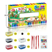 HKM-459283 Super Light Non-Toxic Air Dry Modeling Clay Set for Kids - 6 Colors, Soft and Easy to Shape