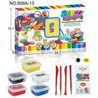 HKM-459283 Super Light Non-Toxic Air Dry Modeling Clay Set for Kids - 6 Colors, Soft and Easy to Shape