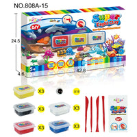 HKM-459283 Super Light Non-Toxic Air Dry Modeling Clay Set for Kids - 6 Colors, Soft and Easy to Shape