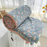HKM-459539 Soft Double-Layer Soybean Fiber Cartoon Blanket for Children and Parents - Multiple Sizes Available