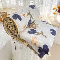 HKM-459539 Soft Double-Layer Soybean Fiber Cartoon Blanket for Children and Parents - Multiple Sizes Available