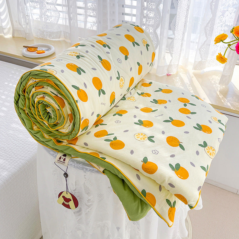 HKM-459539 Soft Double-Layer Soybean Fiber Cartoon Blanket for Children and Parents - Multiple Sizes Available