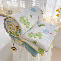 HKM-459539 Soft Double-Layer Soybean Fiber Cartoon Blanket for Children and Parents - Multiple Sizes Available
