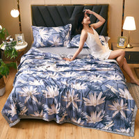 HKM-459539 Tencel Summer Air Conditioning Quilt - Ice Silk Four-Piece Set for Comfort
