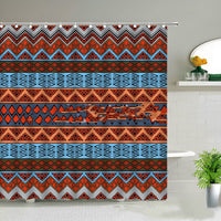 HKM-459539 Waterproof Indian Mandala Flower Print Polyester Shower Curtain
