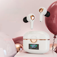 HKM-459603 Wireless TWS Bluetooth Headset with Digital Display, NFC, Voice Control, and Power Indicator, Stereo Sound