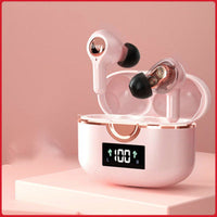 HKM-459603 Wireless TWS Bluetooth Headset with Digital Display, NFC, Voice Control, and Power Indicator, Stereo Sound