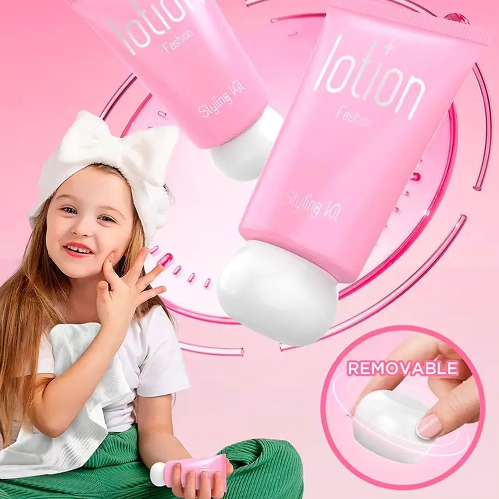 Kids Pretend Makeup Toy Set - Beauty Fashion Cosmetics Kit for Ages 2-12