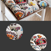 HKM-459667 Memory Foam Dining Chair Cushion - Cotton Double Warp Canvas, 40x40x7cm, Various Styles