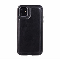 HKM-459795 Premium TPU Card Holder Case for iPhone 12 Pro Max, 12 Pro, 12 Mini, 11 Pro Max with Kickstand - Multiple Colors Available