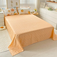 HKM-459859 Minimalist Plant and Flower Design Quilt Cover Set, Pure Cotton, Multiple Sizes Available