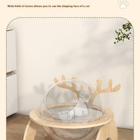 HKM-459859 Solid Wood Antlers Cat Nest - Four Seasons Universal Pet Bed in Multiple Sizes