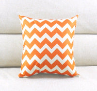HKM-459923 Modern Minimalist Linen Striped Pillowcase with Wave Pattern and Floral Design